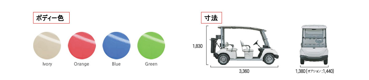 新型電動カートLIBCARTリブカート（5人乗り） 電磁誘導式