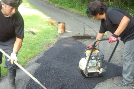 カート道 舗装工事